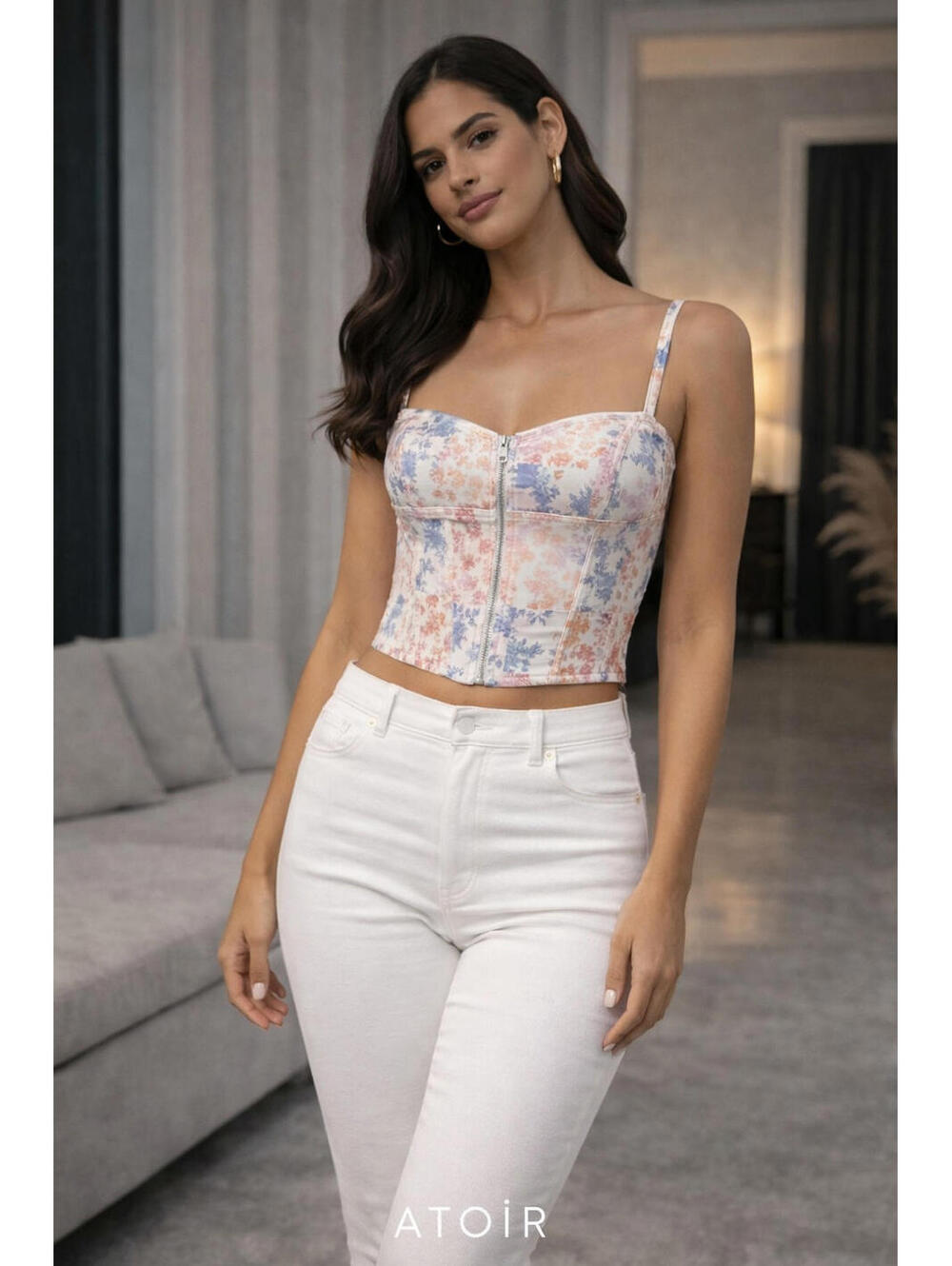 Atoir Rogue Corset Top US 8 AU 12 Romance Patch Floral Bustier Structured NWOT